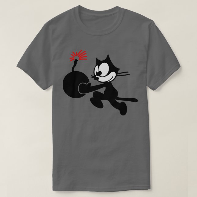 Camiseta Felix a levar um Presente Perfeito de Bomba (Frente do Design)