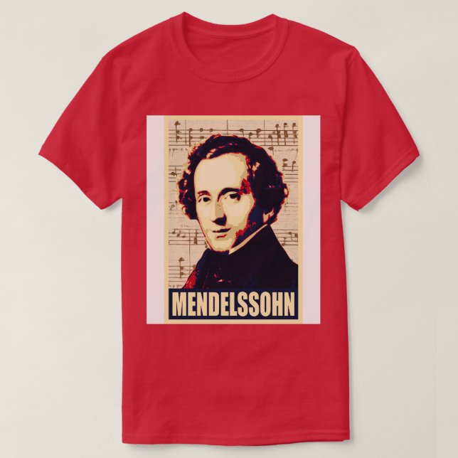Camiseta Felix Mendelssohn (Frente do Design)