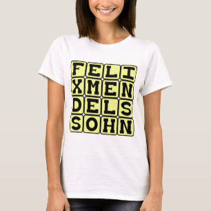 Camiseta Felix Mendelssohn, compositor alemão