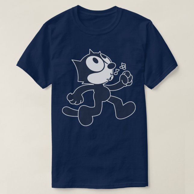 Camiseta Felix o Cat Clean Transparente (Frente do Design)