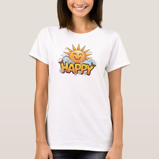 Camiseta "Feliz" (Frente)