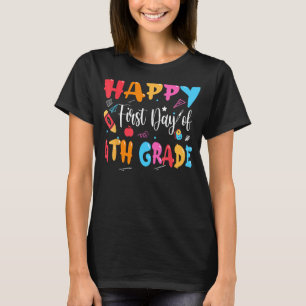 Camiseta Feliz 1º Dia da Equipe de Professores do 4º Ciclo