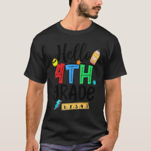 Camiseta Feliz 1º Dia do Professor do 4º ano