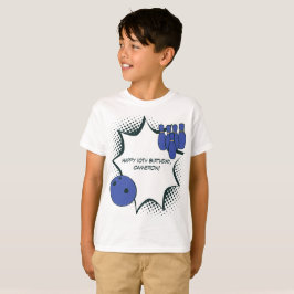 Camiseta Feliz 10º aniversário da Boliche