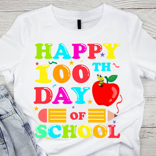 Camiseta Feliz 100º Dia da Escola