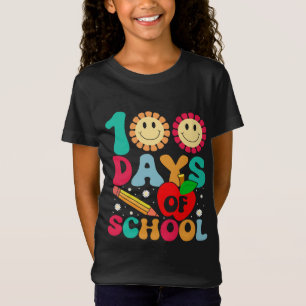 Camiseta Feliz 100º Dia da Escola 100 Dias de Professora Ma