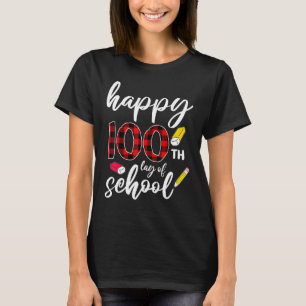Camiseta Feliz 100º Dia Da Escola Para Professores Buffalo 