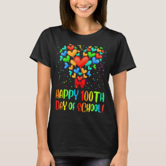 Camiseta Feliz 100º Dia da Escola Professores do Coração 1