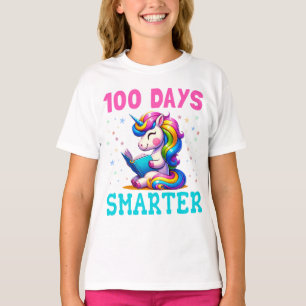 Camiseta Feliz 100º Dia da Escola Tee Arco-Íris para Mais I