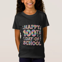 Feliz 100º Dia Da Escola Tie Dye Arco-íris 100 Dia
