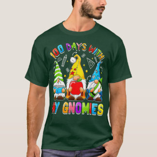Camiseta Feliz 100º Dia da Escola Três Gnomos Tea Virtual