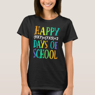 Camiseta Feliz 100º Dia Da Professora De Fórmula De Matemát