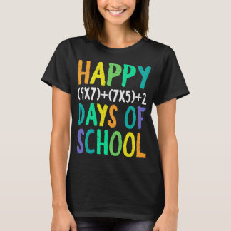Camiseta Feliz 100º Dia Da Professora De Fórmula De Matemát