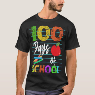 Camiseta Feliz 100º Dia da Professora do Jardim de Infância