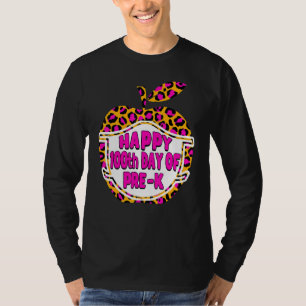 Camiseta Feliz 100º Dia De Aplicativo De Professores De Equ