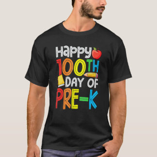 Camiseta Feliz 100º Dia de Aula Professores 100 Dias Mais I