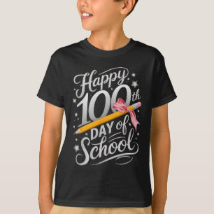 Camiseta Feliz 100º Dia De Colégio Tie Dye Rainbow 100 Dias