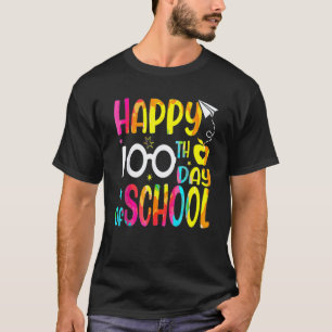 Camiseta Feliz 100º Dia De Escola Professores Crianças Cria