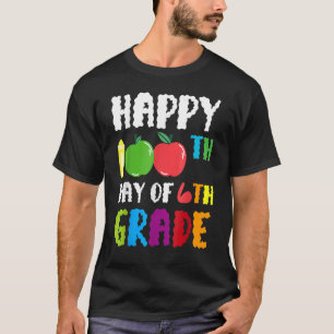 Camiseta Feliz 100º Dia De Fruta De Comida De Maçã Da 6