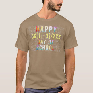 Camiseta Feliz 100º Dia De Matemática Engraçada Na Escola