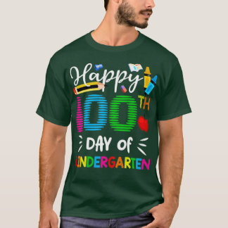 Camiseta Feliz 100º Dia de Presentes De Estudantes Fofos