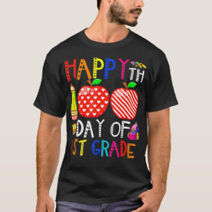 Camiseta Feliz 100º dia de Professora da Primeira rua