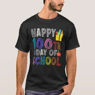 Camiseta Feliz 100º Dia De Professora Do Dia Da Escola Gif