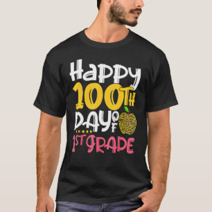 Camiseta Feliz 100º Dia De Professora Do Grau 100 Dias De r