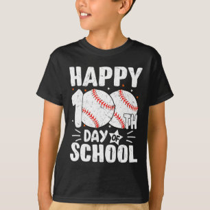 Camiseta Feliz 100º Dia De Professores De Crianças Escolare