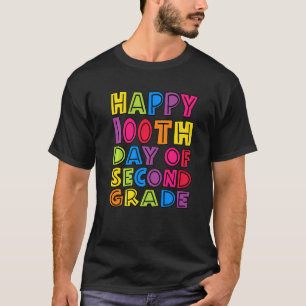 Camiseta Feliz 100º Dia De Professores Do 2º Ciclo