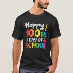 Camiseta Feliz 100º Dia De Professores Estudantes