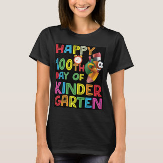 Camiseta Feliz 100º Dia Do Jardim De Infância 2023