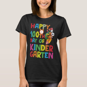Camiseta Feliz 100º Dia do Lápis do Jardim de Infância 2023