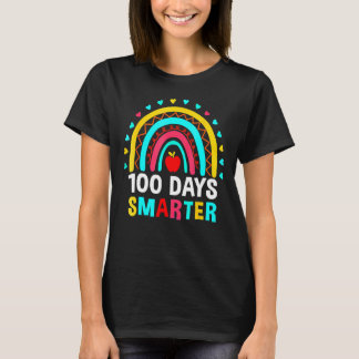 Camiseta Feliz 100º Dia Do Professor Arco-Íris 100 Dias