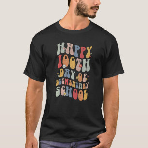 Camiseta Feliz 100º Dia Do Professor De Escola Primária 100