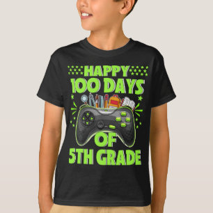 Camiseta Feliz 100º Dia do Professor do 5 para o Estudante