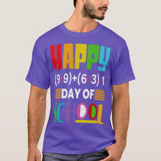 Camiseta feliz 100. º dia da escola 2023 2