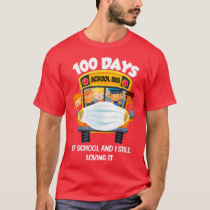 Camiseta Feliz 100.º Dia da Escola, Distância Engraçada Vir