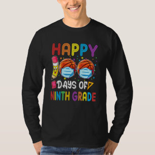 Camiseta Feliz 100.º Dia da Semana de Basquete 2022