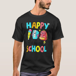 Camiseta Feliz 100.º Dia De Escolas De Lápis De Lápis B