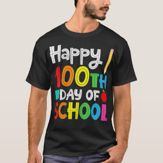 Camiseta Feliz 100.º Dia do Professor Dona de Professores