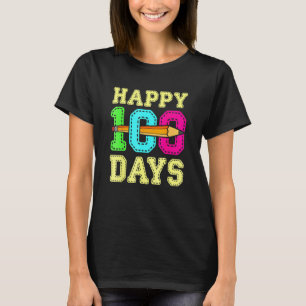 Camiseta Feliz 100 Dias 100º Dia De Aula Aluno Professor