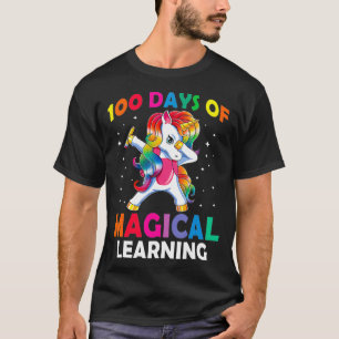 Camiseta Feliz 100 Dias De Aprendendo Magia Escolar