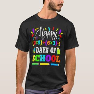 Camiseta Feliz 100 Dias de Ensino 100º Ensino de Equação Ma