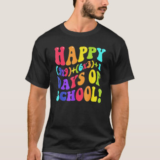 Camiseta Feliz 100 Dias De Escola 100º Dia Professor Matemá