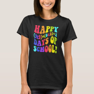Camiseta Feliz 100 Dias De Escola 100º Dia Professor Matemá