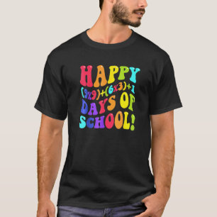 Camiseta Feliz 100 Dias De Escola 100º Dia Professor Matemá