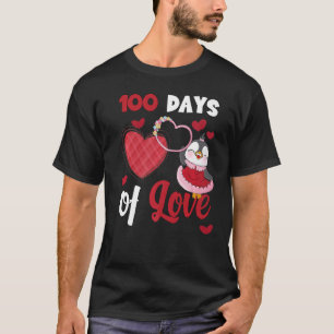 Camiseta Feliz 100 dias de escola 100 dias de amor caneta b