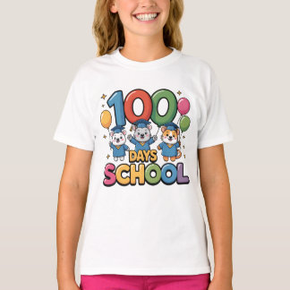 Camiseta Feliz 100 Dias de Escola | Cel Escola Fof