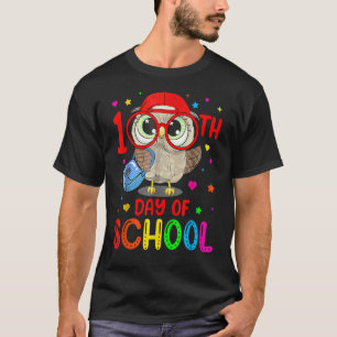 Camiseta Feliz 100 Dias De Escola Coruja Fofa Professores 1